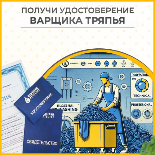 Получи удостоверение варщика тряпья в Уфе