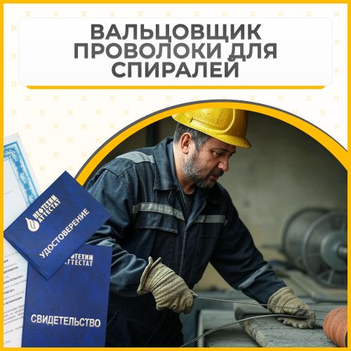 Получи удостоверение вальцовщика проволоки для спиралей в Уфе