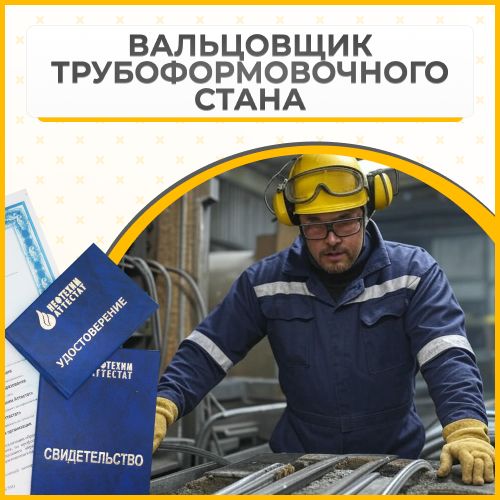 Получи удостоверение вальцовщика трубоформовочного стана в Уфе