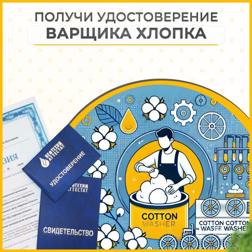 Получи удостоверение варщика хлопка в Уфе