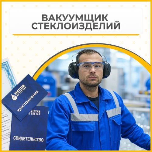 Получи удостоверение вакуумщика стеклоизделий в Уфе