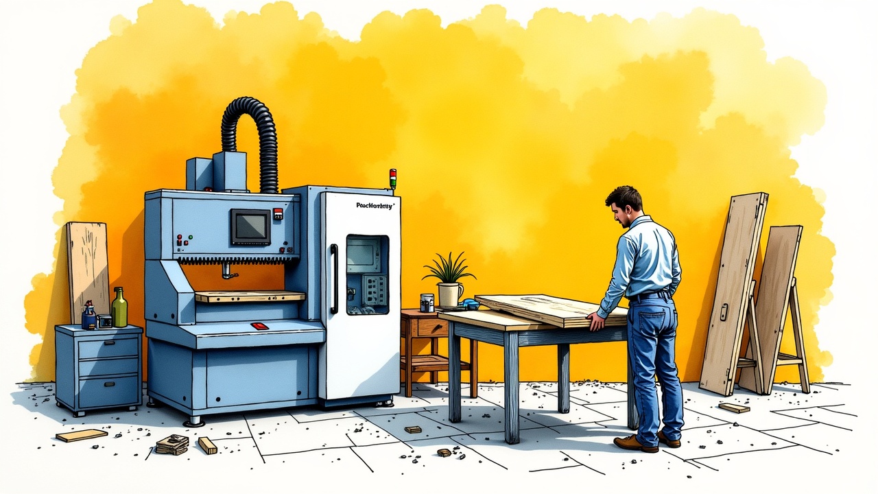 Рабочие профессии в цеху деревообработки: станочник и сборщик за работой в 2026 году