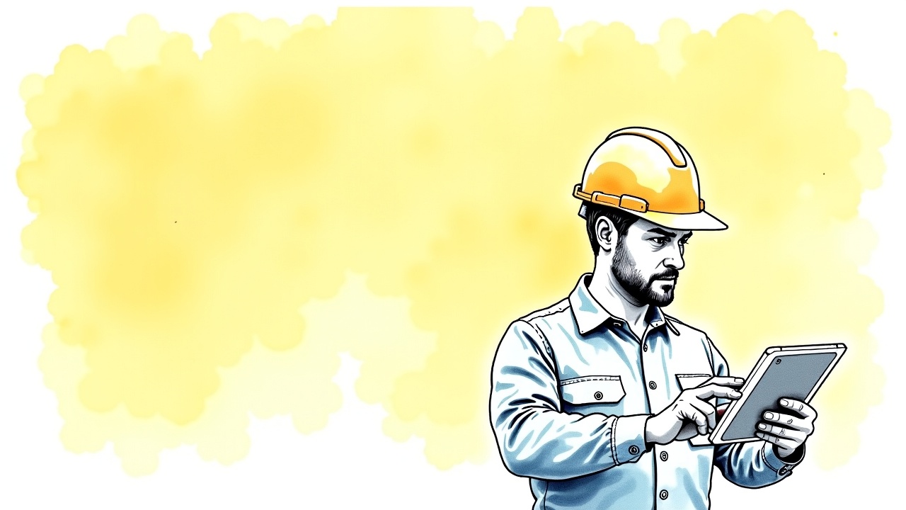 Инженер ВКС изучает схему водопроводных сетей после переподготовки